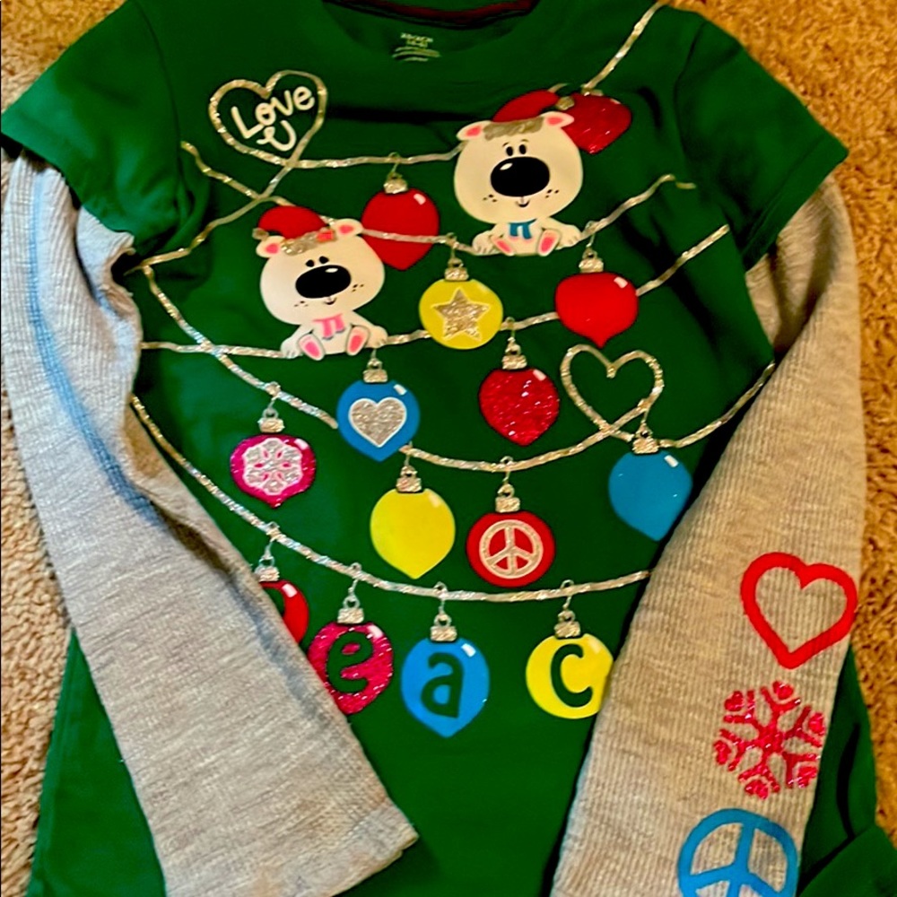 XS polar bear Christmas shirt